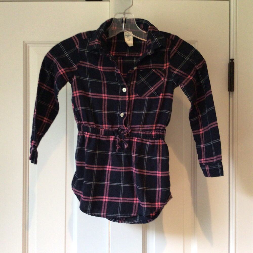 OshGosh Bgosh Girl's Flannel Dress Sz 4/5